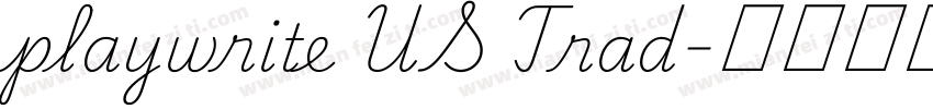 playwrite US Trad字体转换